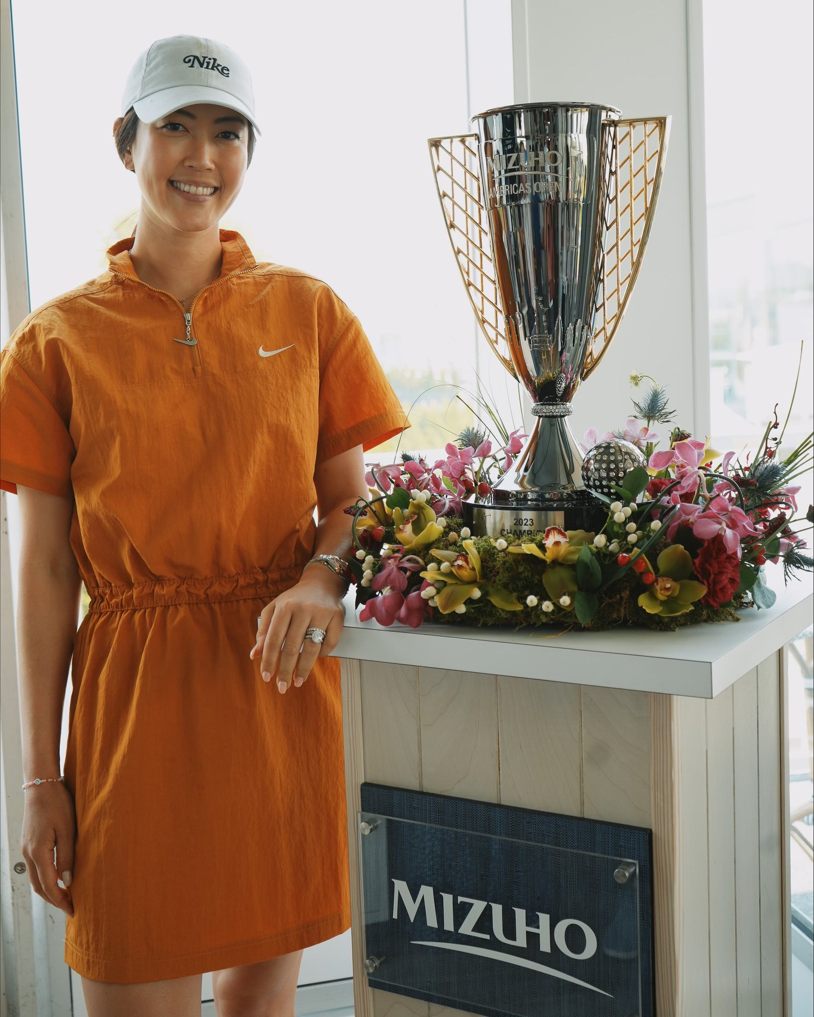 Mizuho Americas Open Trophy made by Malcolm DeMille and Michelle Wei West